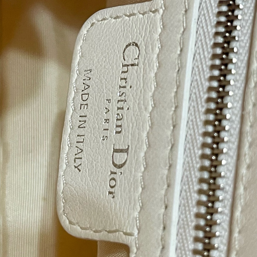 Dior Cream Leather Cannage Miss Dior New Lock Bag - Picture 12 of 16
